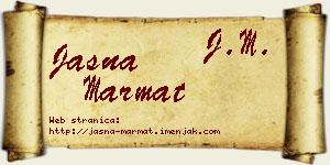 Jasna Marmat vizit kartica